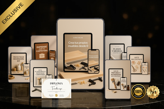 Aprendé a crear muebles de madera en solo 5 días + 5 BONUS